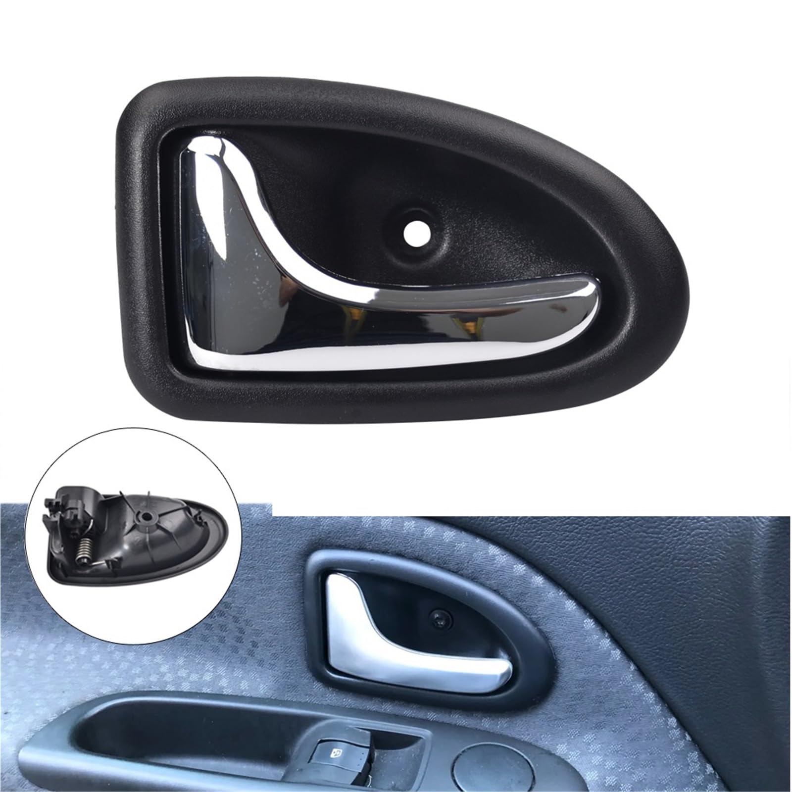 Auto-Innentürgriff Für Opel Für Vivaro 2001 2002 2003 2004 2005 2006 2007 2008 2009 2010 2011 2012 2013 2014 Auto Innen Tür Griff Vorne Links/Rechts Seite 7700432705 Türinnengriff(Bright Silver FL) von ESPYN