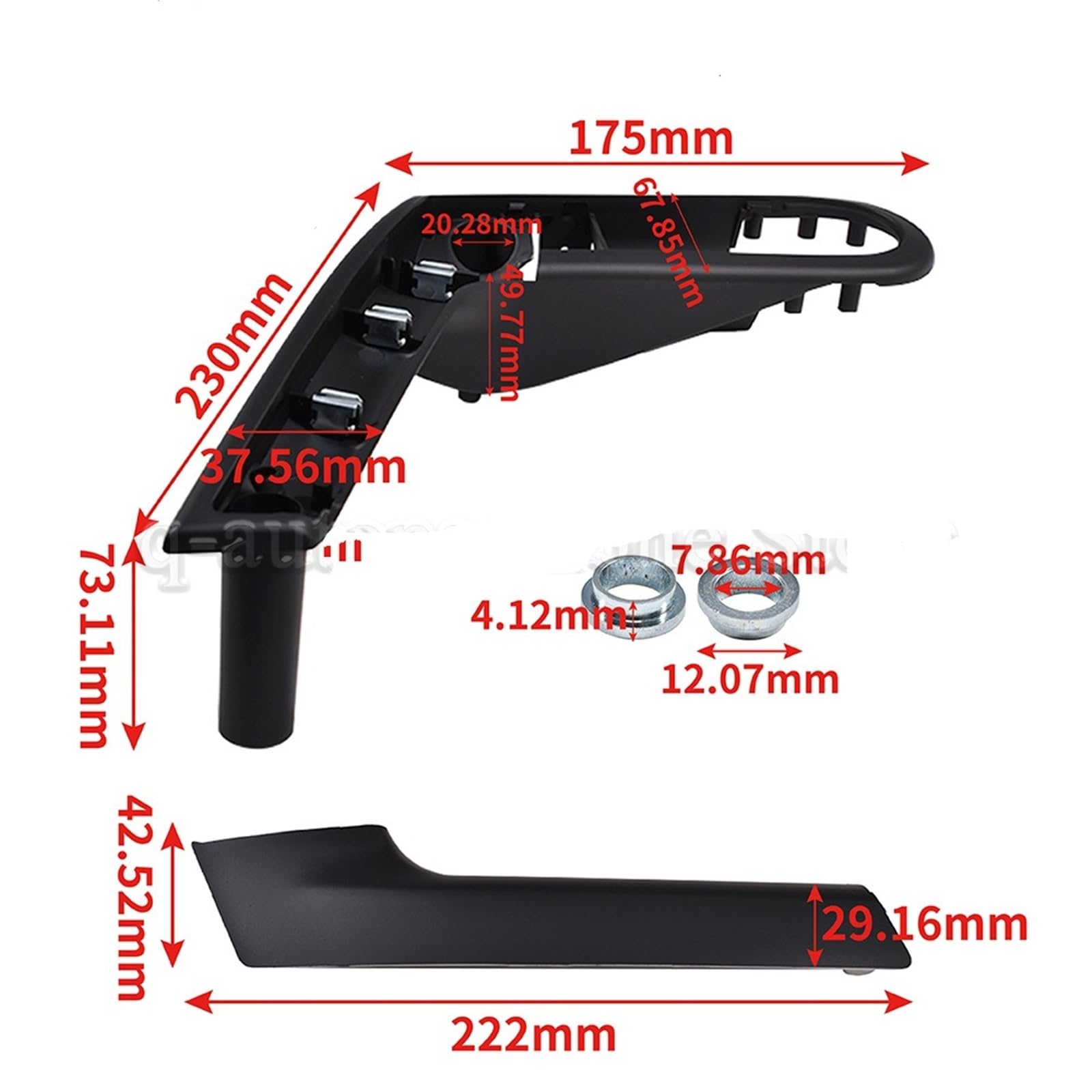 Auto-Innentürgriff Für VW Für Polo 6N 6N2 1999 2000 2001 2002 Auto-Innentürgriff Mit Halteabdeckung Vorne Links Rechts 6N0867179E 6N0867180E 6N0867197B Türinnengriff(Vorne Links) von ESPYN