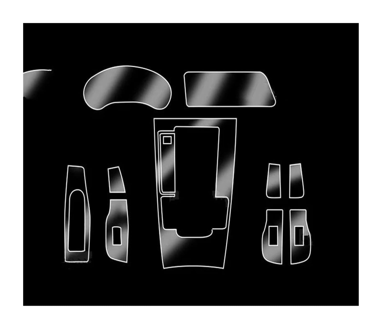 Auto Zierleisten Innen Getriebe Panel Navigation Bildschirm Automotive Interior TPU Schutz Film Abdeckung Anti-Scratch Aufkleber Für Mazda 3 2019 2020 2021 2022 2023 Innenzierleiste(2020-2023 A,Lhd) von ESPYN