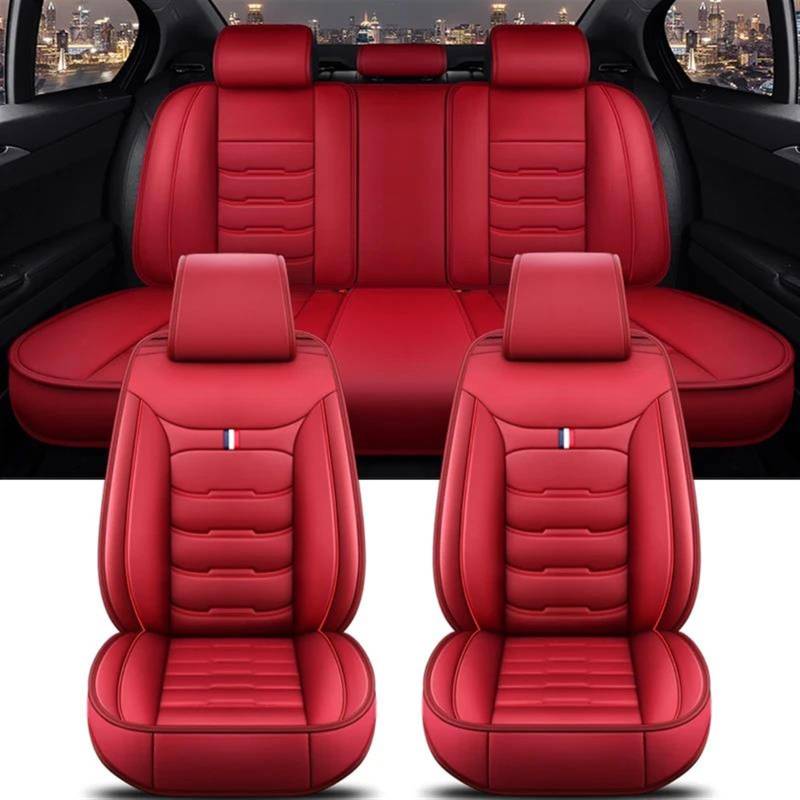 ESPYN Autositzschoner Universal Auto Sitzbezug Für TOYOTA Alle Modelle Für Auris Für Avensis Für Crown Für 4Runner Zubehör Innen Auto-Sitzbezug(Red A) von ESPYN