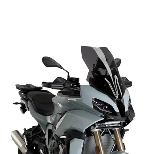 ESPYN Windschild Motorrad Für S1000XR 2015-2023 Verdicken Sie Große Windschutzscheiben-Windabweiser Protector(Dunkelgrau,2) von ESPYN