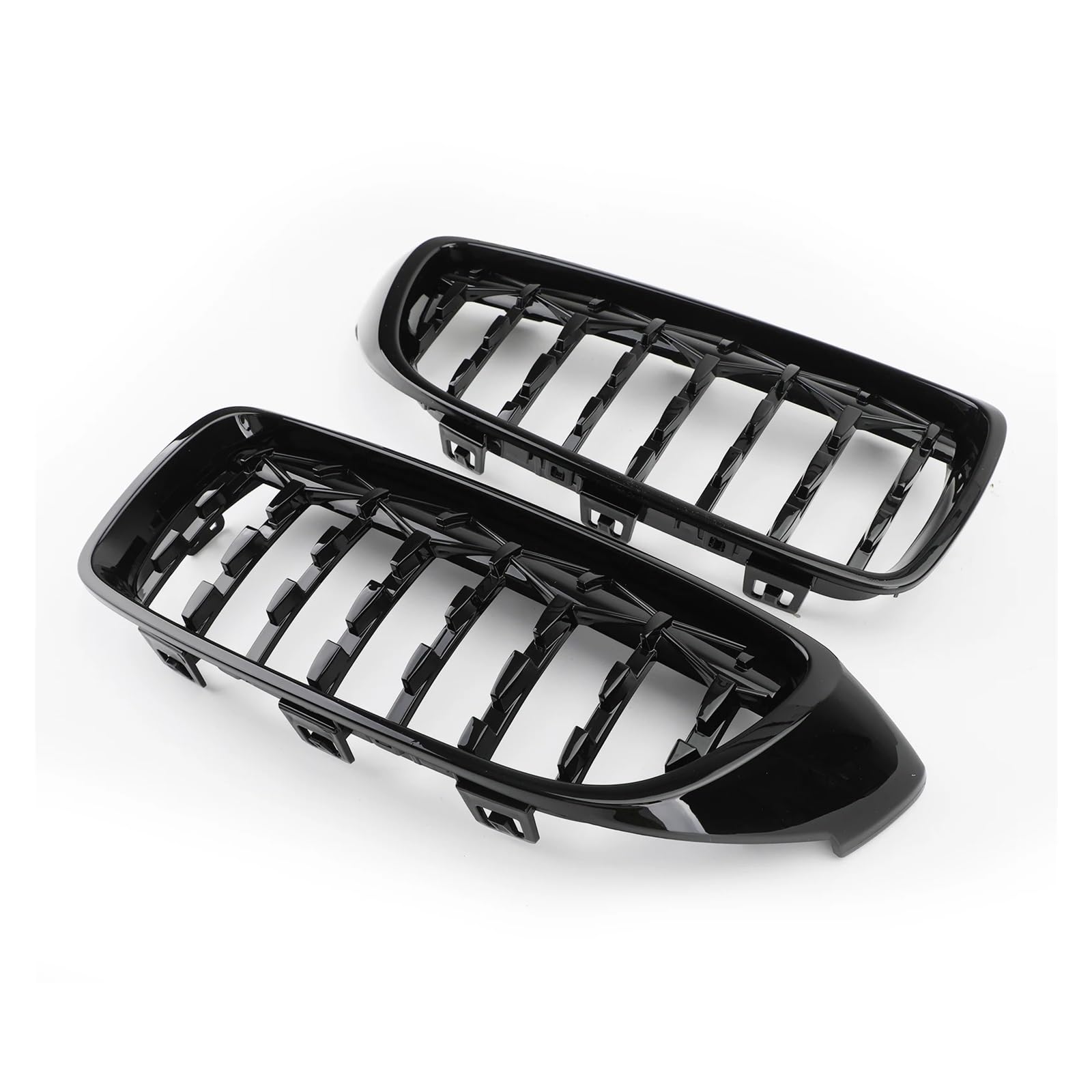 Frontgrill 1 Paar Diamond Front Upper Grill Grille Frontgitter Für 4er F32 F33 F36 F82 2014 2015 2016 2017 2018 Autozubehör Kühlergrill(Schwarz) von ESPYN