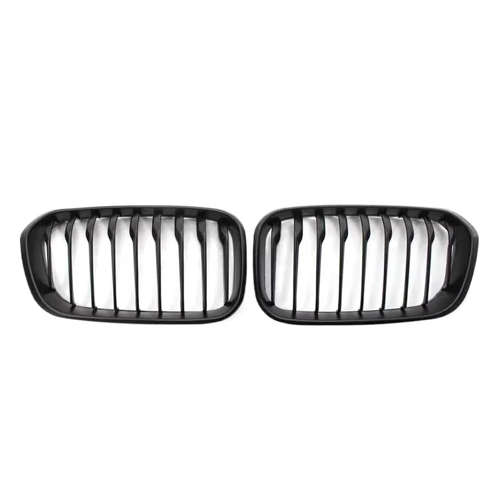 Frontgrill 1 Paar Frontgrills, Glänzend Schwarz, Nierengrill, Ersatz-Racing-Frontstoßstangengitter Für 1er F20 F21 2012–2019 Kühlergrill(Single-Matte Black) von ESPYN