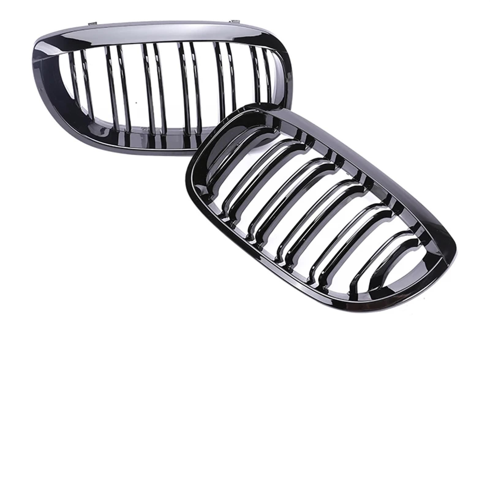 Frontgrill 2/4 Türen Grill Für 3er E46 2002 2003 2004 2005 Frontstoßstange Niere Armaturenbrett Air Center Racing Schwarz Chrom Grill Haube Teile Kühlergrill(2-dual Black 02-05) von ESPYN