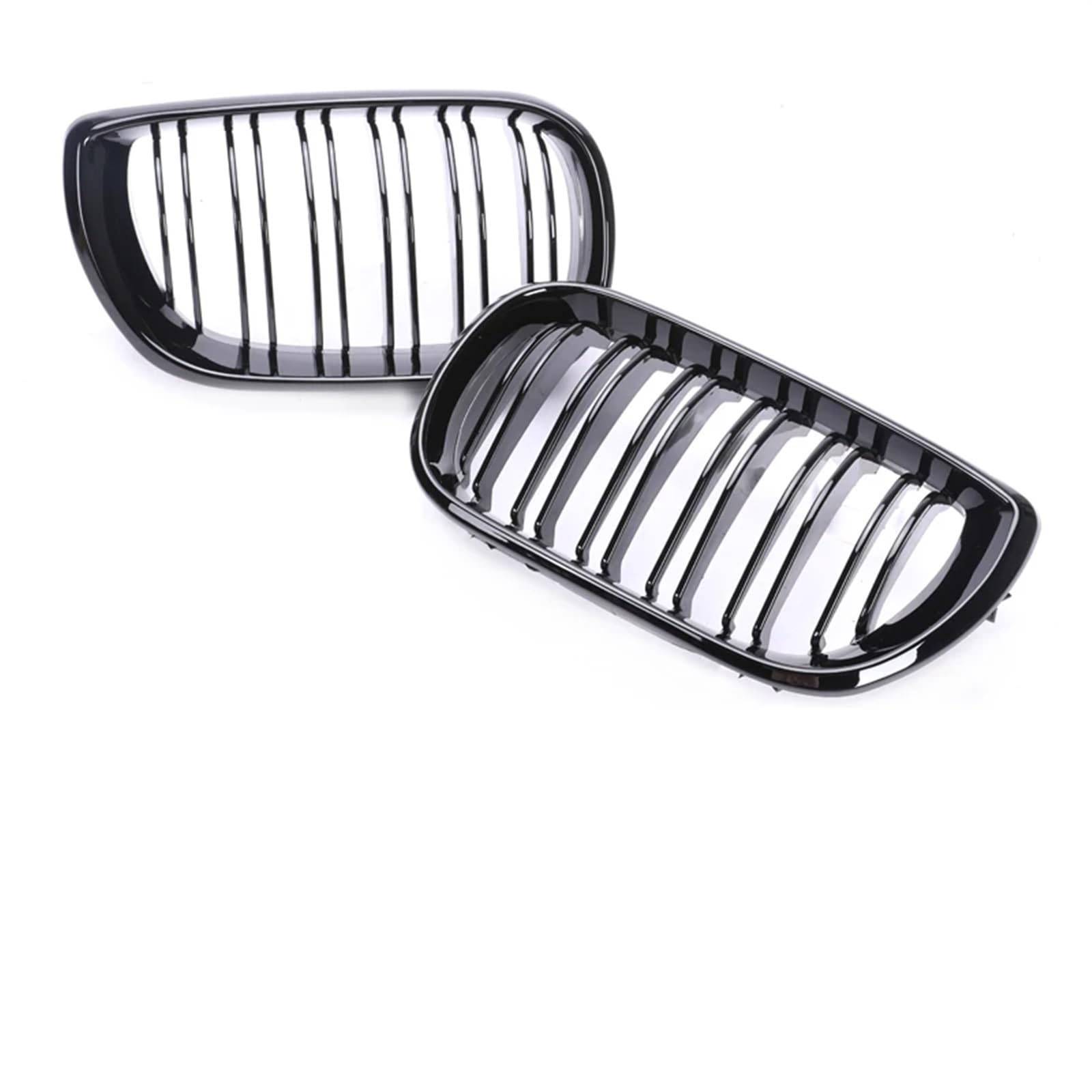 Frontgrill 2/4 Türen Grill Für 3er E46 2002 2003 2004 2005 Frontstoßstange Niere Armaturenbrett Air Center Racing Schwarz Chrom Grill Haube Teile Kühlergrill(4-dual Black 02-05) von ESPYN