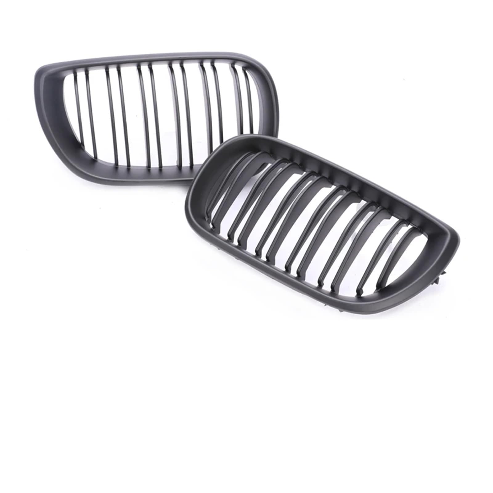 Frontgrill 2/4 Türen Grill Für 3er E46 2002 2003 2004 2005 Frontstoßstange Niere Armaturenbrett Air Center Racing Schwarz Chrom Grill Haube Teile Kühlergrill(4-dual Matte 02-05) von ESPYN