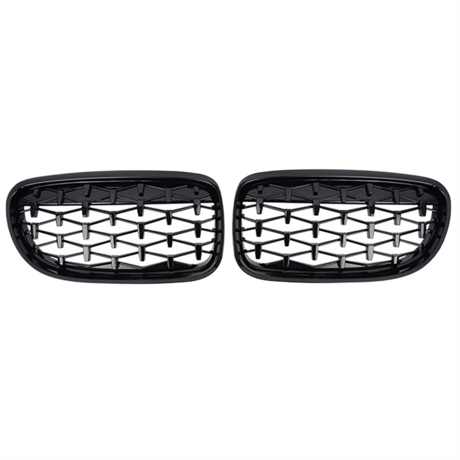 Frontgrill Auto Front Glanz Schwarz Grills Grille Sport Diamant Für E90 E91 Tuning 3 Serie 2005 2006 2007 2008 2009 2010 2011 2012 LCI Pre LCI Kühlergrill(09-12 GBlack) von ESPYN