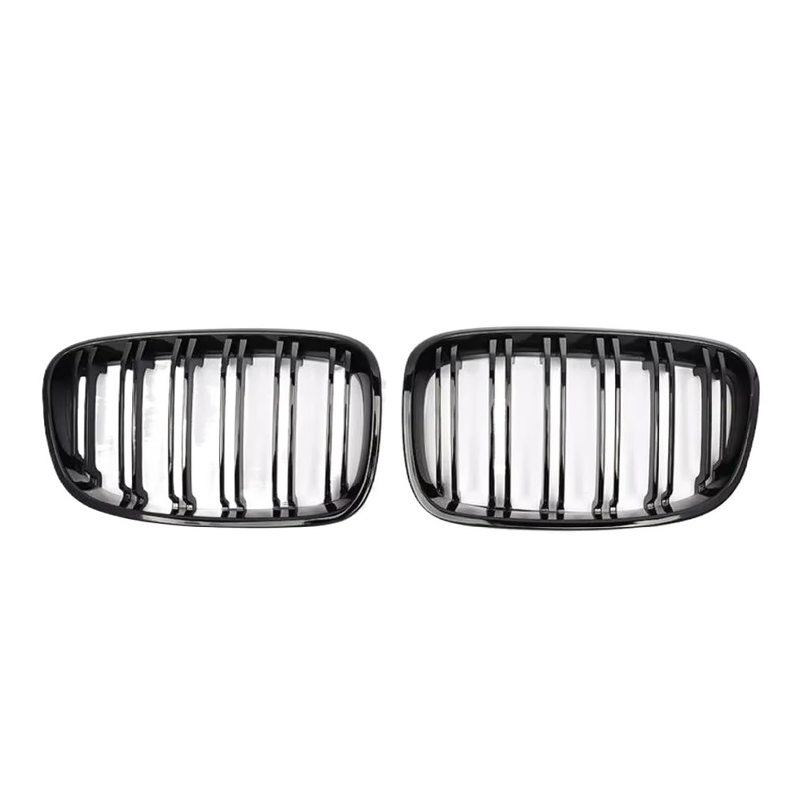 Frontgrill Auto-Frontgrill, Glänzend Schwarz, Vorne Im Diamant-Stil, Grillzubehör Für 1er F20 M140i 118d F21 2012 2013 2014 Kühlergrill(Double-Gloss Black) von ESPYN