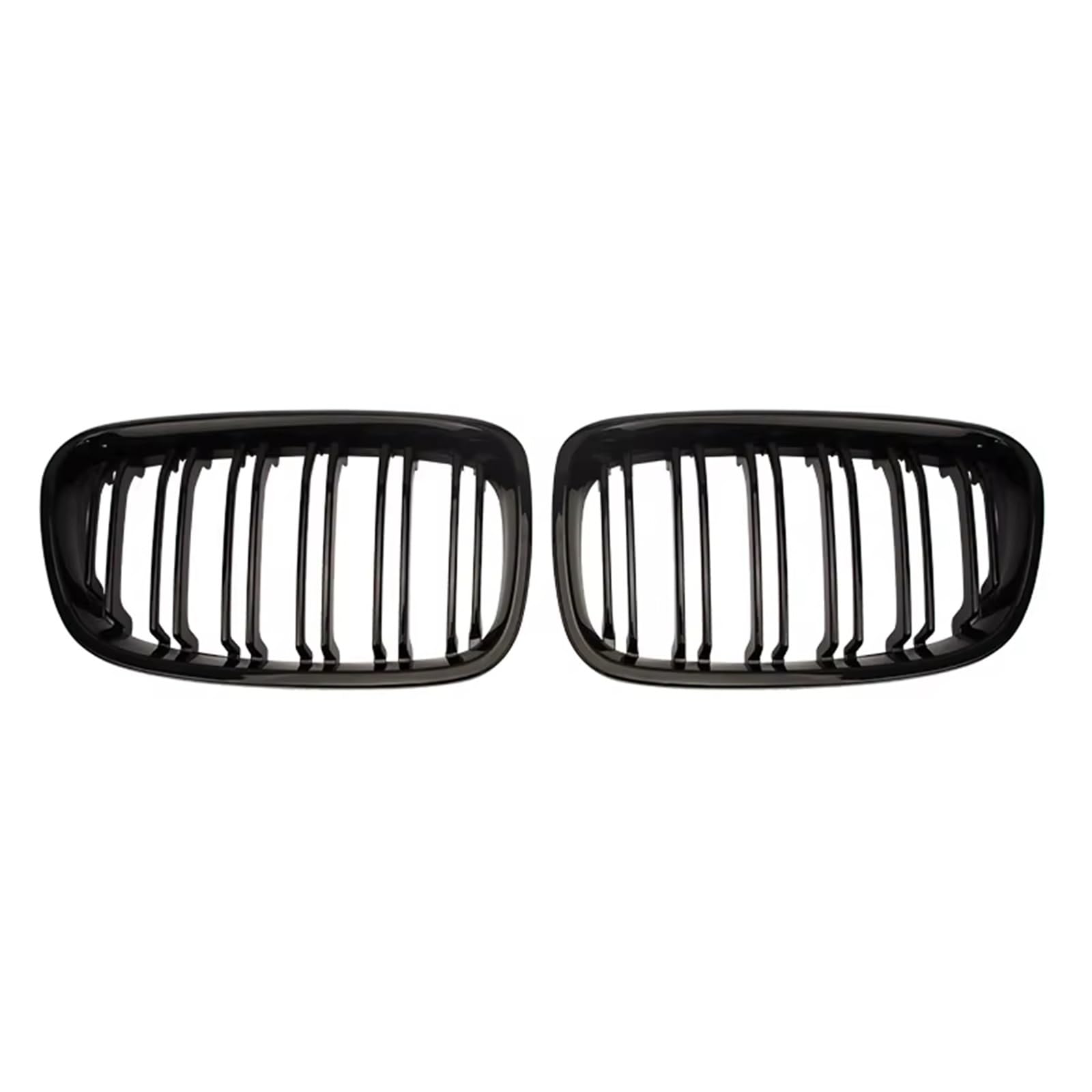 Frontgrill Auto-Frontstoßstangen-Nierengitter, Racing-Grills Für 1er F20 F21 2011 2012 2013 2014, Ersatz-Doppellamellen, Glänzend Schwarze Gitter Kühlergrill(Matt-schwarz) von ESPYN