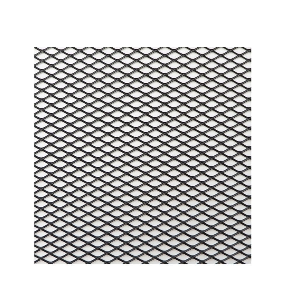 Frontgrill Auto Stoßstange Grille100x33cm Aluminium Legierung Rhombischen Grill Mesh Blatt Auto Gitter Belüftung Grille Für Autoscooter Zubehör Kühlergrill(Black Diamond 4x8mm) von ESPYN