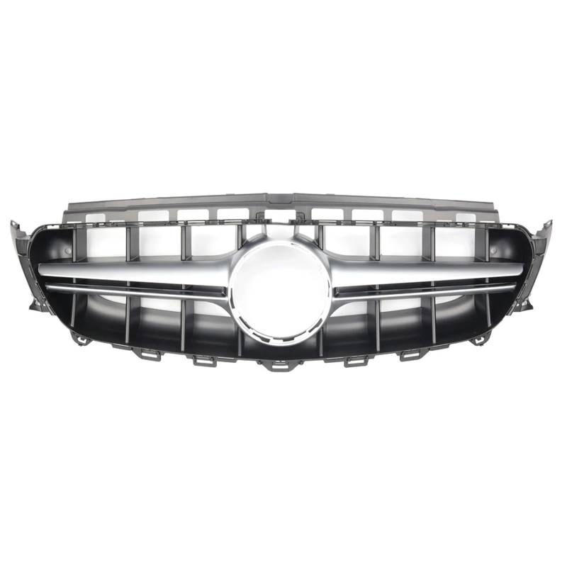 Frontgrill Chrom-Frontstoßstangengrill Für Benz E-Klasse W213 2016 2017 2018 2019 E180 E200 E220 E43 Für AMG Racing-Kühlergrill Im Black Diamond-Stil Kühlergrill(E63S-Silver) von ESPYN