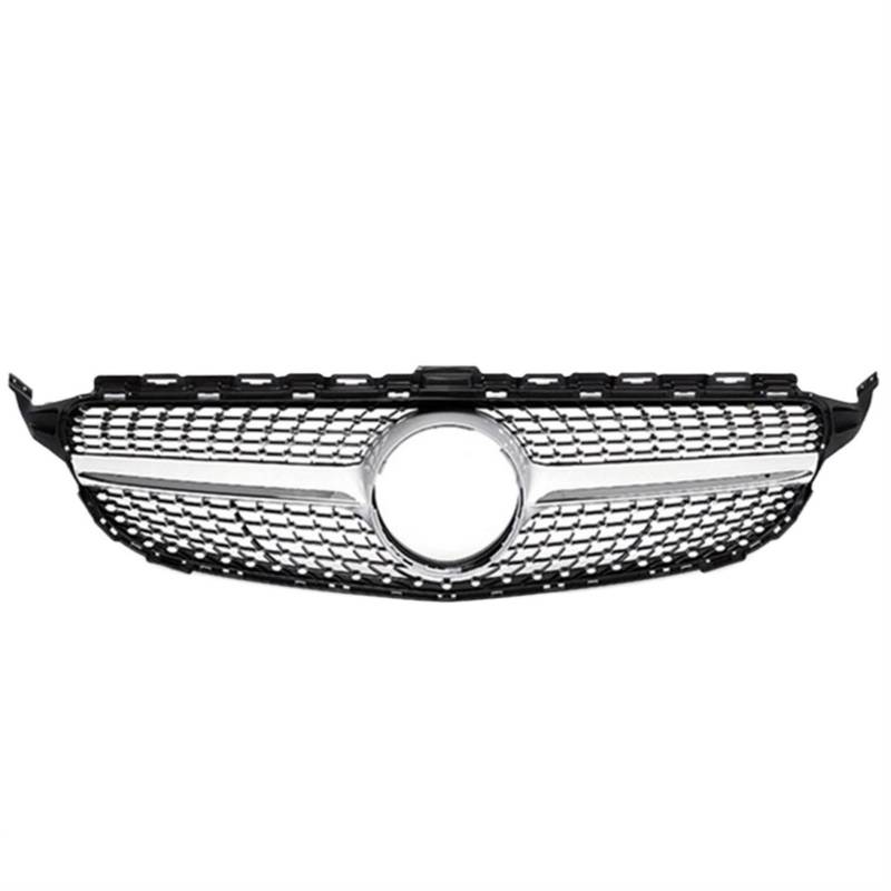 Frontgrill Diamantgitter Für Benz C-Klasse W205 2015 2016 2017 2018 2019 2020 2021 Pre LCI LCI Für AMG Für GTR Kühlergrill(15-18 Dia SIL) von ESPYN