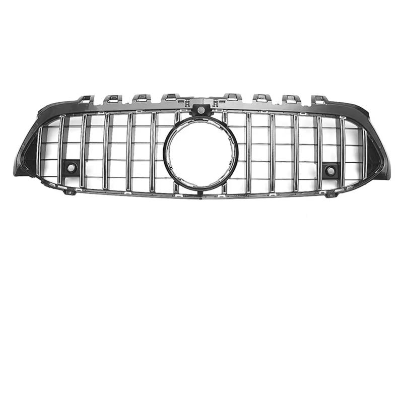 Frontgrill Diamonds Style Grill Für Benz A-Klasse W177 2019 2020 2021 2022 A200 A220 A250 Chrom Silber GT Style Frontstoßstange Renngitter Kühlergrill(GT-Silver W360) von ESPYN