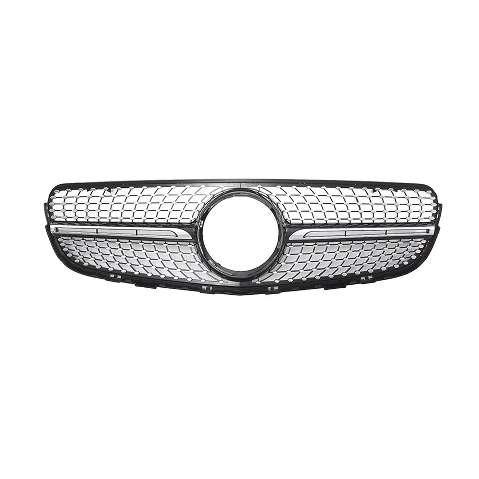 Frontgrill Ersatzteil Diamanten Für GTR-Stil Vorderer Einlass Gitter Stoßstangengrill Gitter Refit Für Benz Für GLC X253 2015–2019 Tuning Kühlergrill(Diamonds-Black) von ESPYN