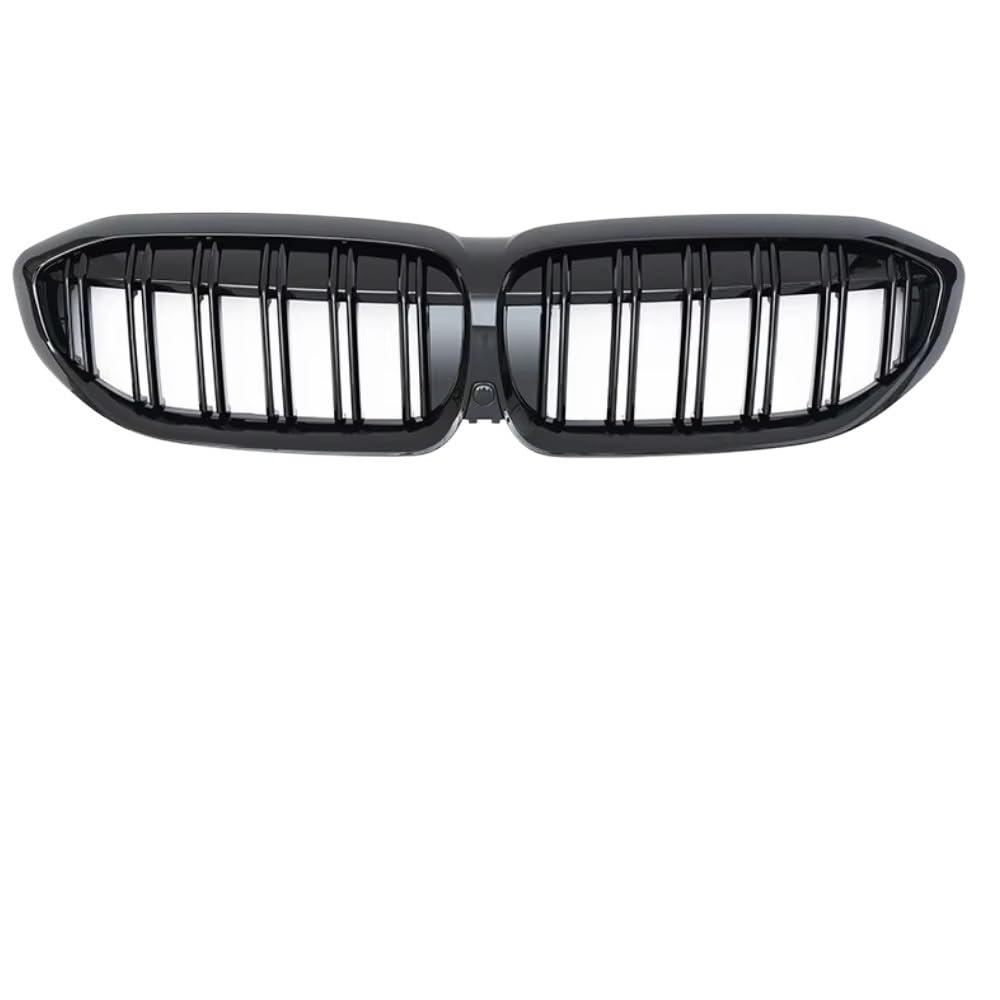 Frontgrill Front Kühler Gitter Nieren Grill Tuning Mesh Für 3 Serie G20 G21 318i 320i 320d 330i 340i 340d 2019 2020 2021 2022 Kühlergrill(Glossy Black 2 Line) von ESPYN