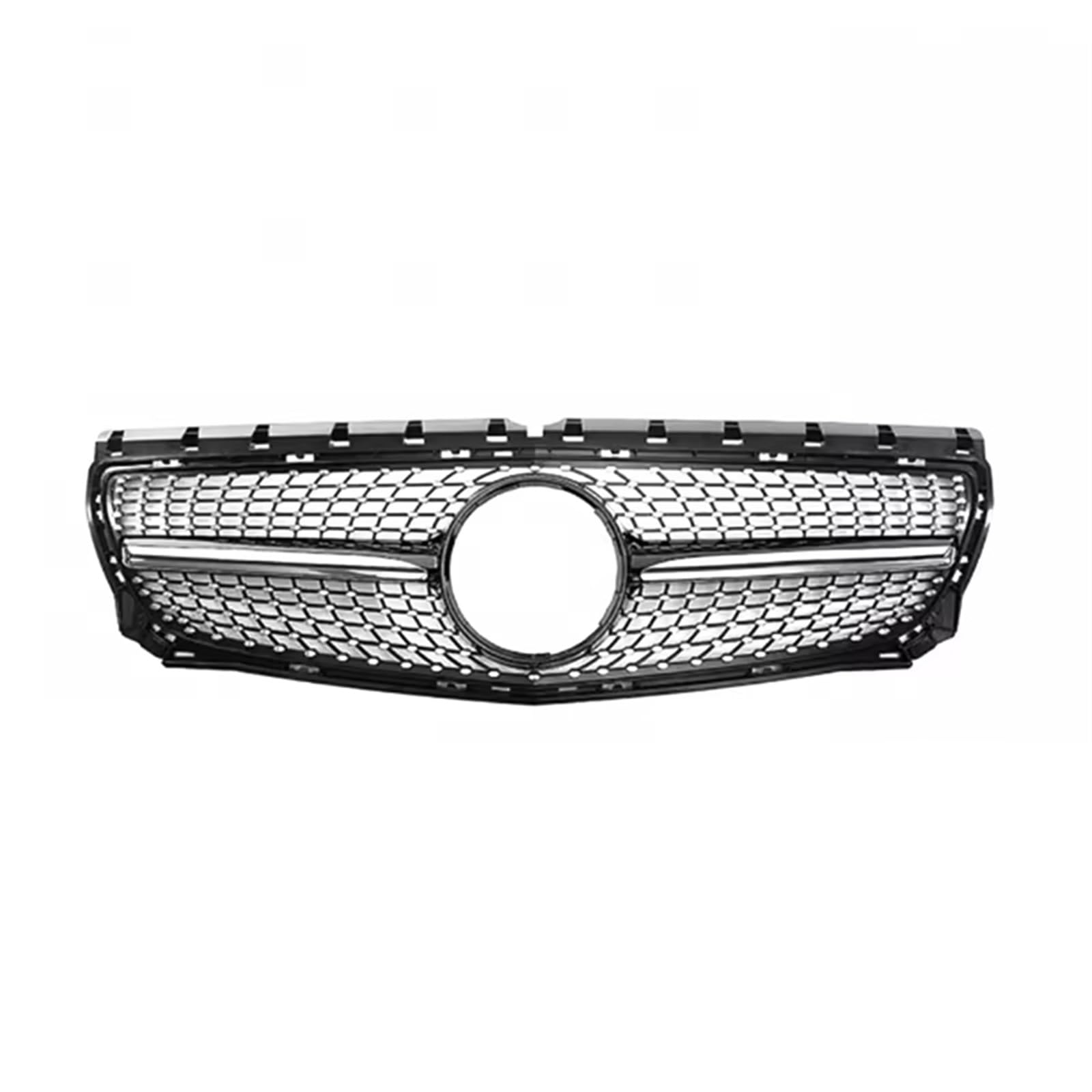 Frontgrill Frontstoßstange Grille Haube Tuning Racing Grill Für Benz B Klasse W246 B180 B200 B250 B220 2012 2013 2014 ABS Grills Kühlergrill(Schwarz) von ESPYN