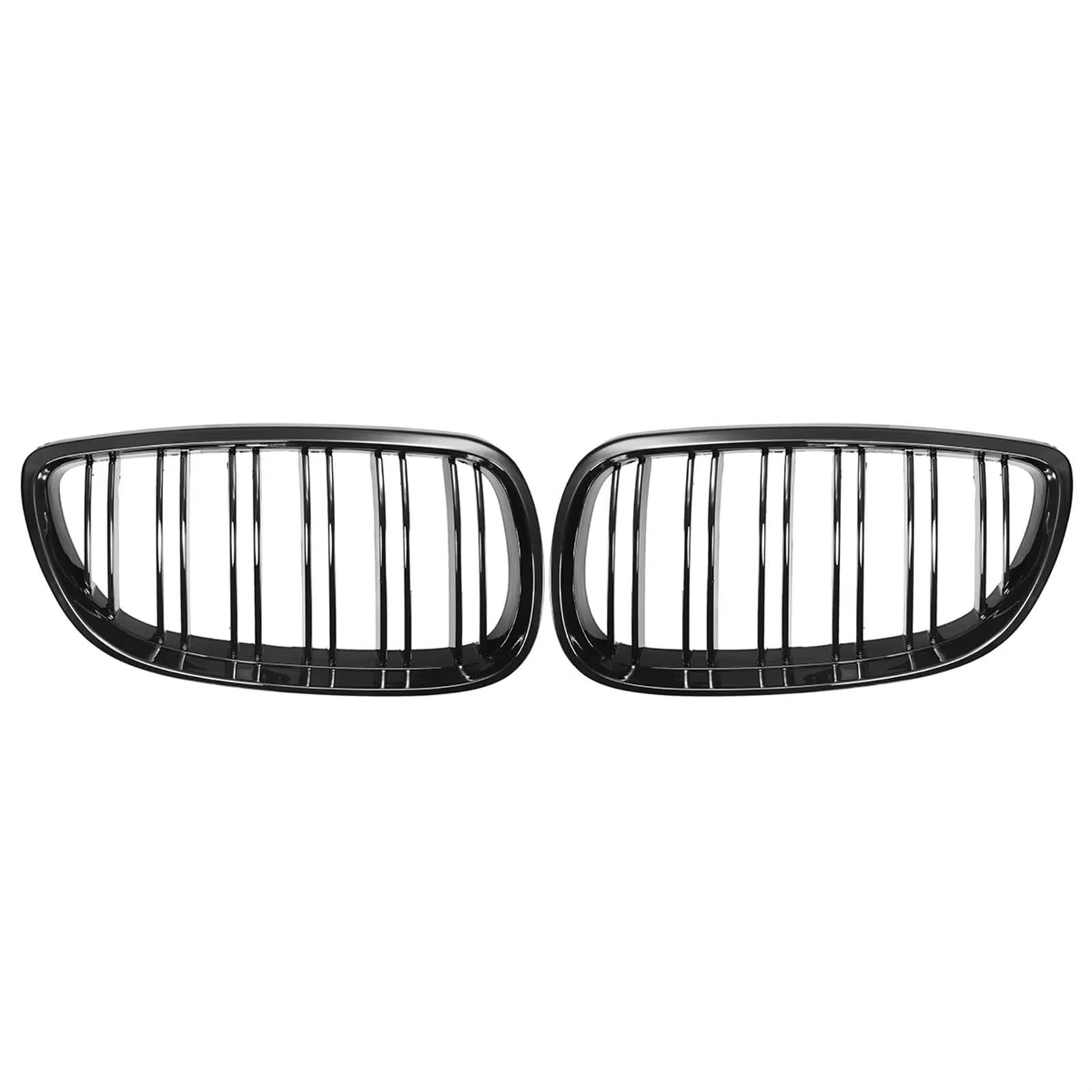 Frontgrill Frontstoßstangen-Nierengrill, Glänzend Schwarz, Dual-Line-Grill Für E92 E93 M3 2006 2007 2008 2009 2010, Auto-Styling, Renngitter, Ersatzteil Kühlergrill von ESPYN