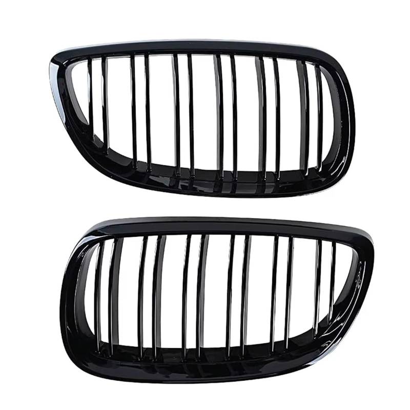 Frontgrill Frontstoßstangen-Nierengrill Glänzend Schwarz Dual-Line-Grill Auto-Styling Renngitter Ersatzteil Für E92 E93 M3 2006 2007 2008 2009 Kühlergrill von ESPYN