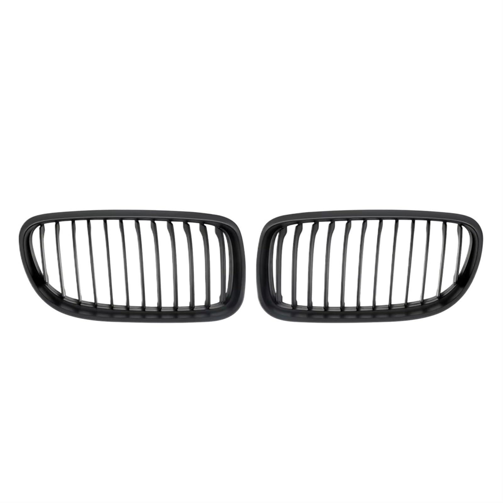 Frontgrill Für 3er E90 E91 2009 2010 2011 2012 Single Line Style Glänzend Schwarz Dual Slats Grilles Diamonds Style Frontstoßstangengitter Kühlergrill(Single-Matte Black) von ESPYN