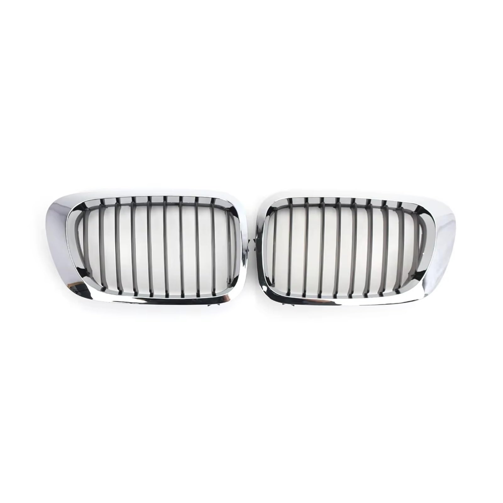 Frontgrill Für 3er-Serie 1999–2002 E46 M3 323 I/is 325Ci 328 I/is/Ci 330Ci 2-Türer-Gitter, Chrom-Silber-Farbe, Frontstoßstangen-Nierengrill Kühlergrill von ESPYN