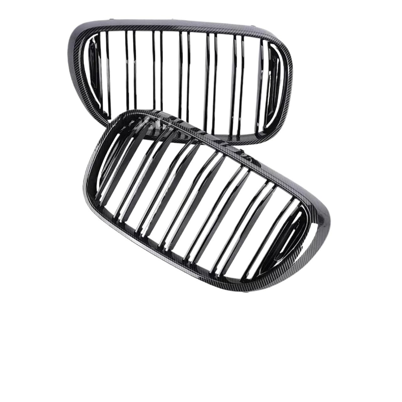 Frontgrill Für 7 Series G11 G12 2015 2016 2017 2018 2019 Lower Intake Front Bumper Niere Refting Grill Carbon Fiber Racing Grille Teile Kühlergrill(Dual Carbon Look) von ESPYN