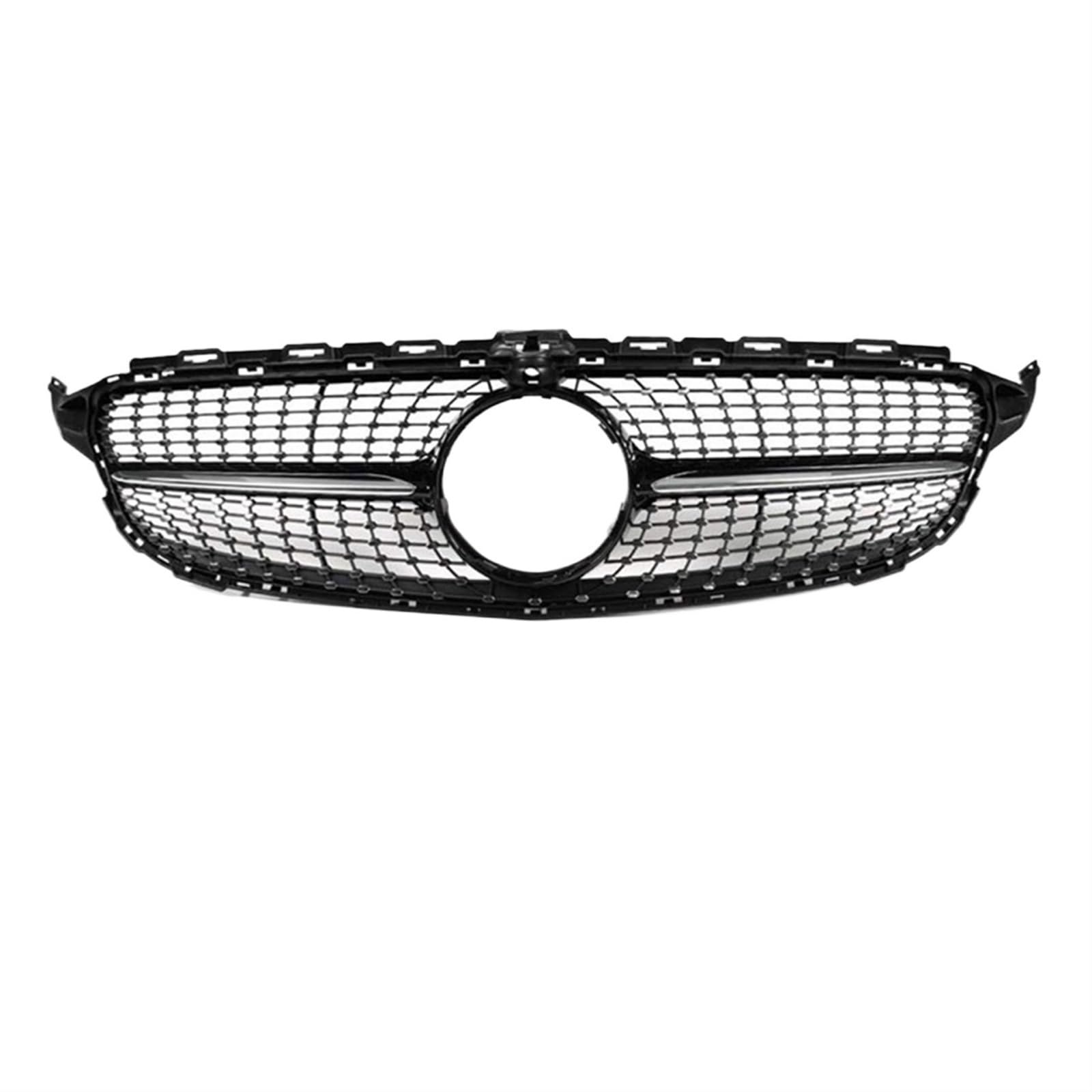 Frontgrill Für AMG Für GTR Diamantgrill Für Benz C-Klasse W205 2015 2016 2017 2018 2019 2020 2021 Pre LCI LCI Kühlergrill(15-18 Dia BLK) von ESPYN