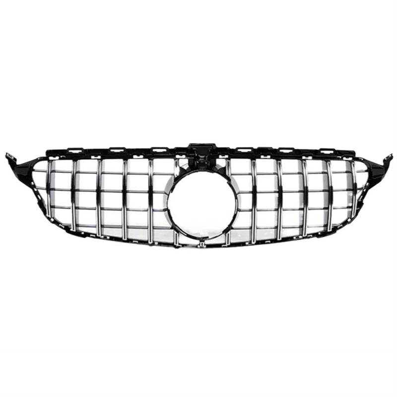 Frontgrill Für AMG Für GTR Diamantgrill Für Benz C-Klasse W205 2015 2016 2017 2018 2019 2020 2021 Pre LCI LCI Kühlergrill(15-18 GT SIL) von ESPYN