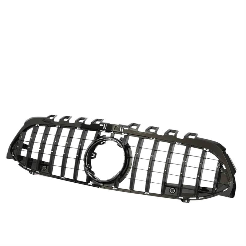 Frontgrill Für Benz A-Klasse V177 W177 2019–2022 Frontstoßstange Panamericana Für GTR Diamond Für AMG A35 A45 A200 A180 Schwarzer Chrom-Grill Kühlergrill(14 GT Black WO Cam) von ESPYN