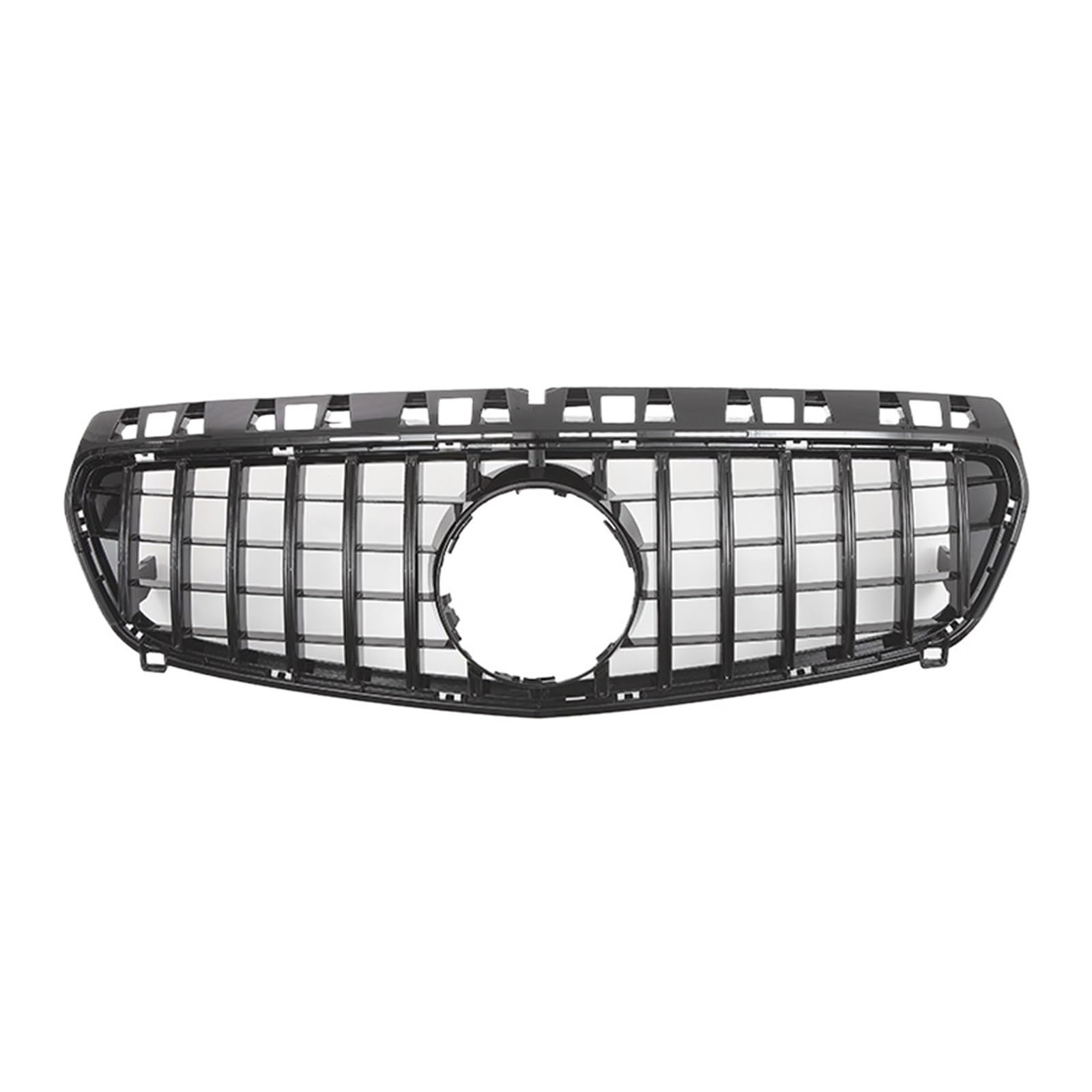 Frontgrill Für Benz A-Klasse W176 A180 A200 A250 A45 2013 2014 2015 Für AMG Chrom Schwarz Diamanten Stil Grille Schwarz Für GTR Front Stoßstange Grille Kühlergrill(A-Black) von ESPYN