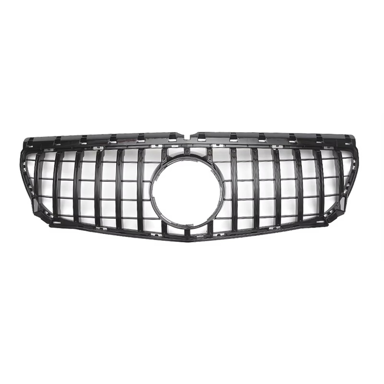 Frontgrill Für Benz B-Klasse W246 2012 2013 2014 B180 B200 B250 Chrom Silber Diamanten Stil Grille Glänzend Schwarz Für GTR Front Stoßstange Grille Kühlergrill(G-Black) von ESPYN