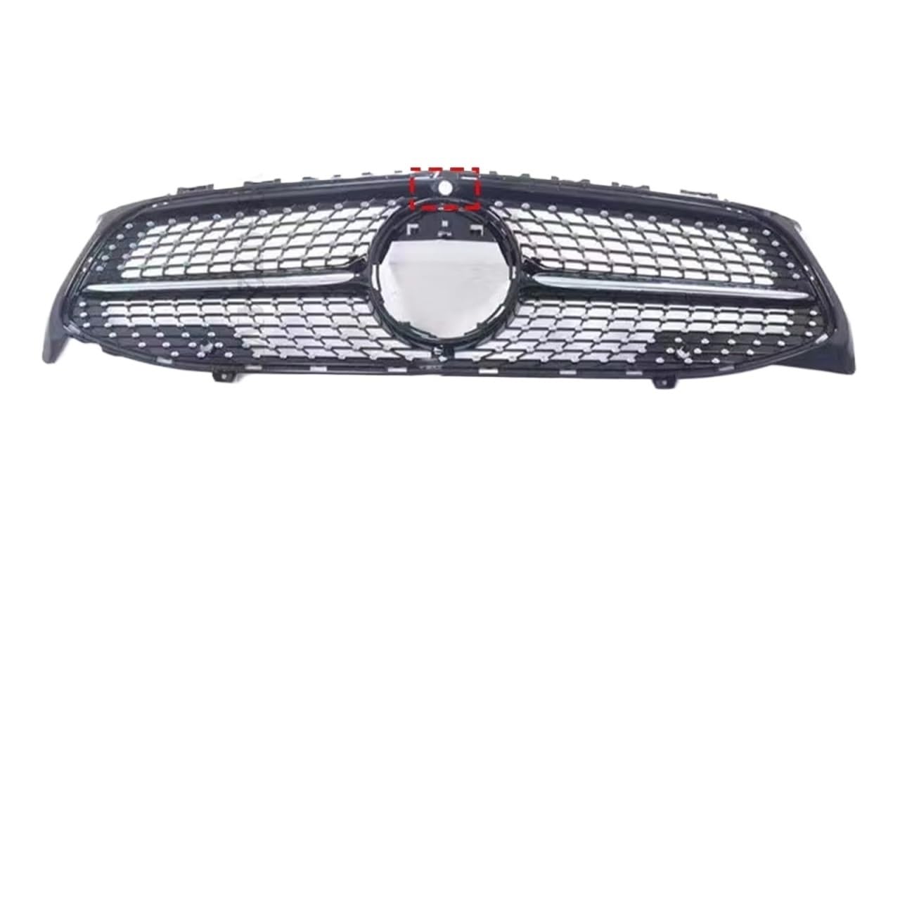 Frontgrill Für Benz C118 W118 Für CLA 2019 2020 2021 2022 180 200 250 260 220 GT Diamant Front Stoßstange Grille Grill Facelift Tuning Zubehör Kühlergrill(Black with Cam) von ESPYN