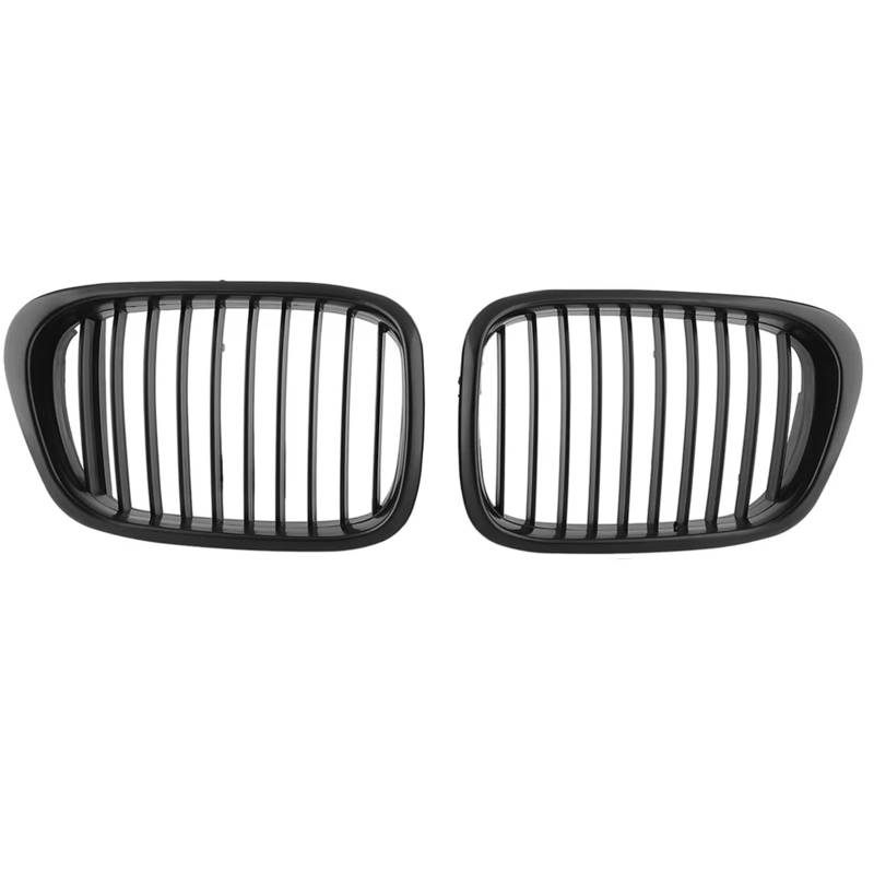 Frontgrill Für E39 525 528 530 535 M5 1997 1998 1999 2000 2001 2002 2003 Vorne In Der Mitte Mattschwarz Breiter Nierenhaubengrill Kühlergrill(Matt-schwarz) von ESPYN