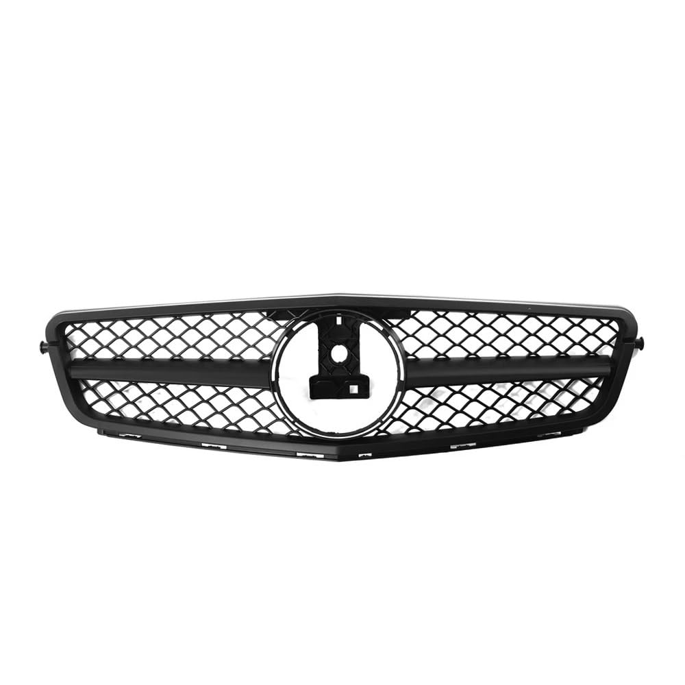 Frontgrill Glänzendes Schwarz Den Frontstoßstangengrill Im Für GTR-Stil Für Benz C-Klasse W204 2008 2009 2010 2011 2012 2013 2014 C180 C200 C350 Diamanten-Grill Kühlergrill(A-Matte Black) von ESPYN