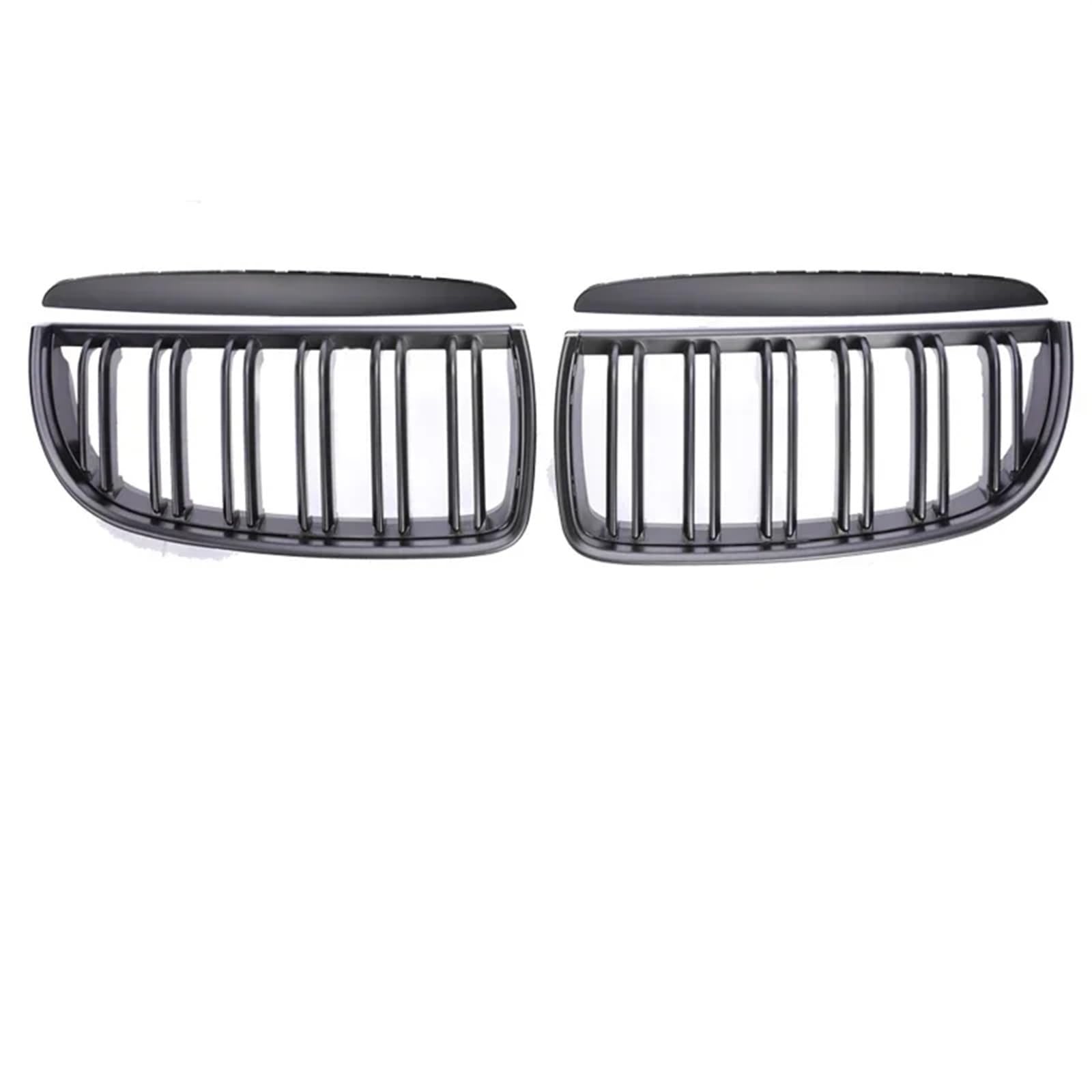 Frontgrill Kohlefaser-Frontstoßstange Freundlicherweise Facelift-Gitterabdeckung Umrüstung Schwarzen Racing-Grills Für 3er E90 E91 2005 2006 2007 2008 2009-2012 Kühlergrill(Matte Black 05-08) von ESPYN