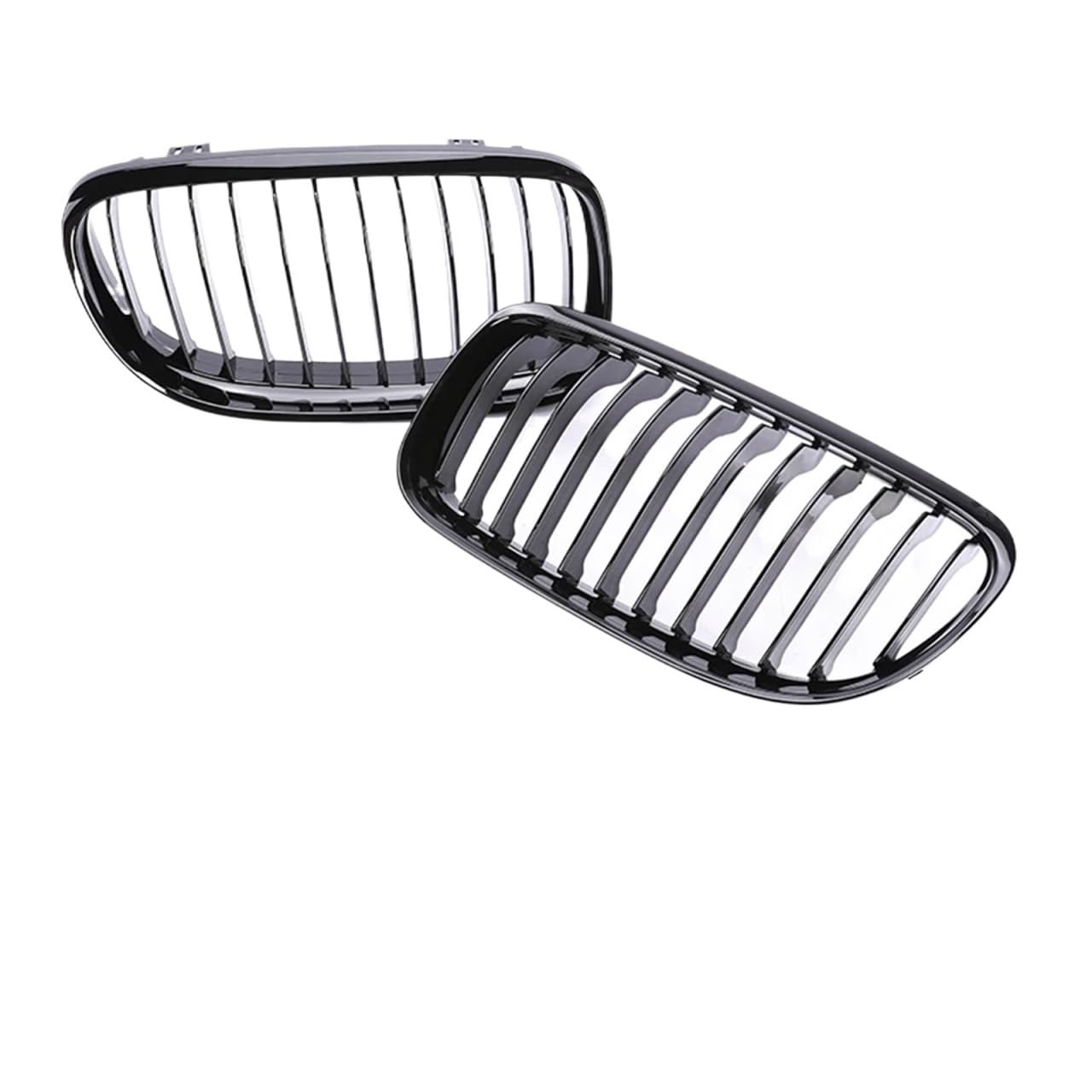 Frontgrill Kohlefaser-Frontstoßstange Freundlicherweise Facelift-Gitterabdeckung Umrüstung Schwarzen Racing-Grills Für 3er E90 E91 2005-2008 2009 2010 2011 2012 Kühlergrill(Single Black 09-12) von ESPYN