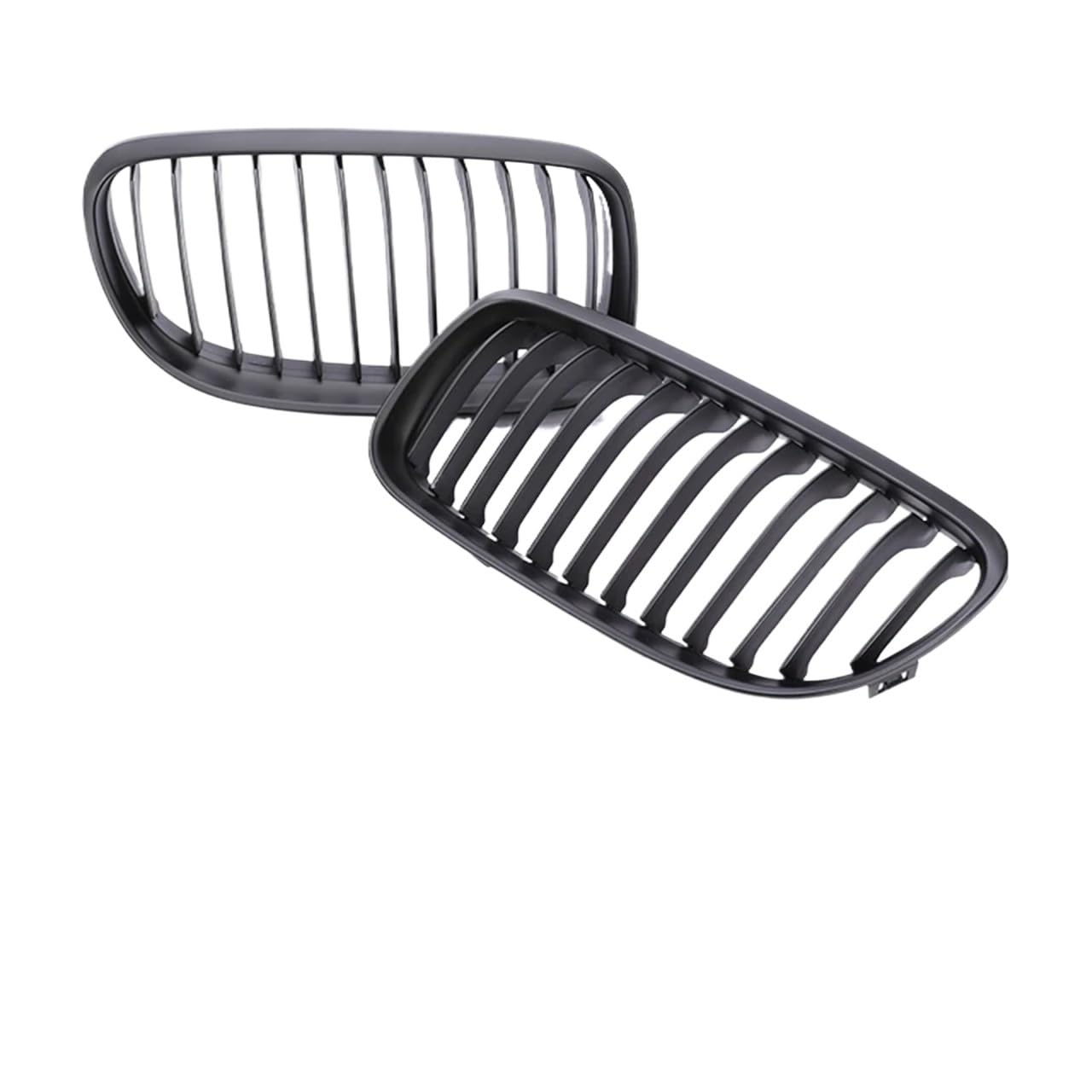 Frontgrill Kohlefaser-Frontstoßstange Freundlicherweise Facelift-Gitterabdeckung Umrüstung Schwarzen Racing-Grills Für 3er E90 E91 2005-2008 2009 2010 2011 2012 Kühlergrill(Single Matte Blk09-12) von ESPYN