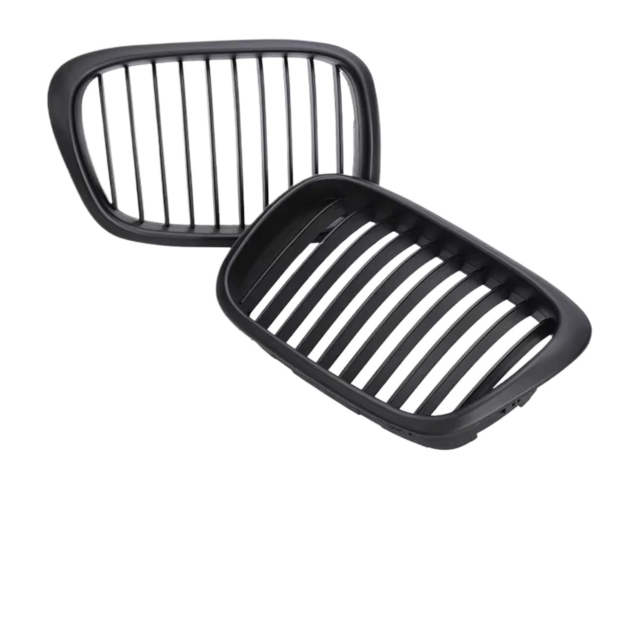 Frontgrill Kühler Chrom Front Nierenstoßstange Schwarz Racing Grill Für 5er E39 1997 1998 1999 2000 2001 2002 2003 Glänzend Schwarzer Refting Grille Kühlergrill(Single Matte Black) von ESPYN