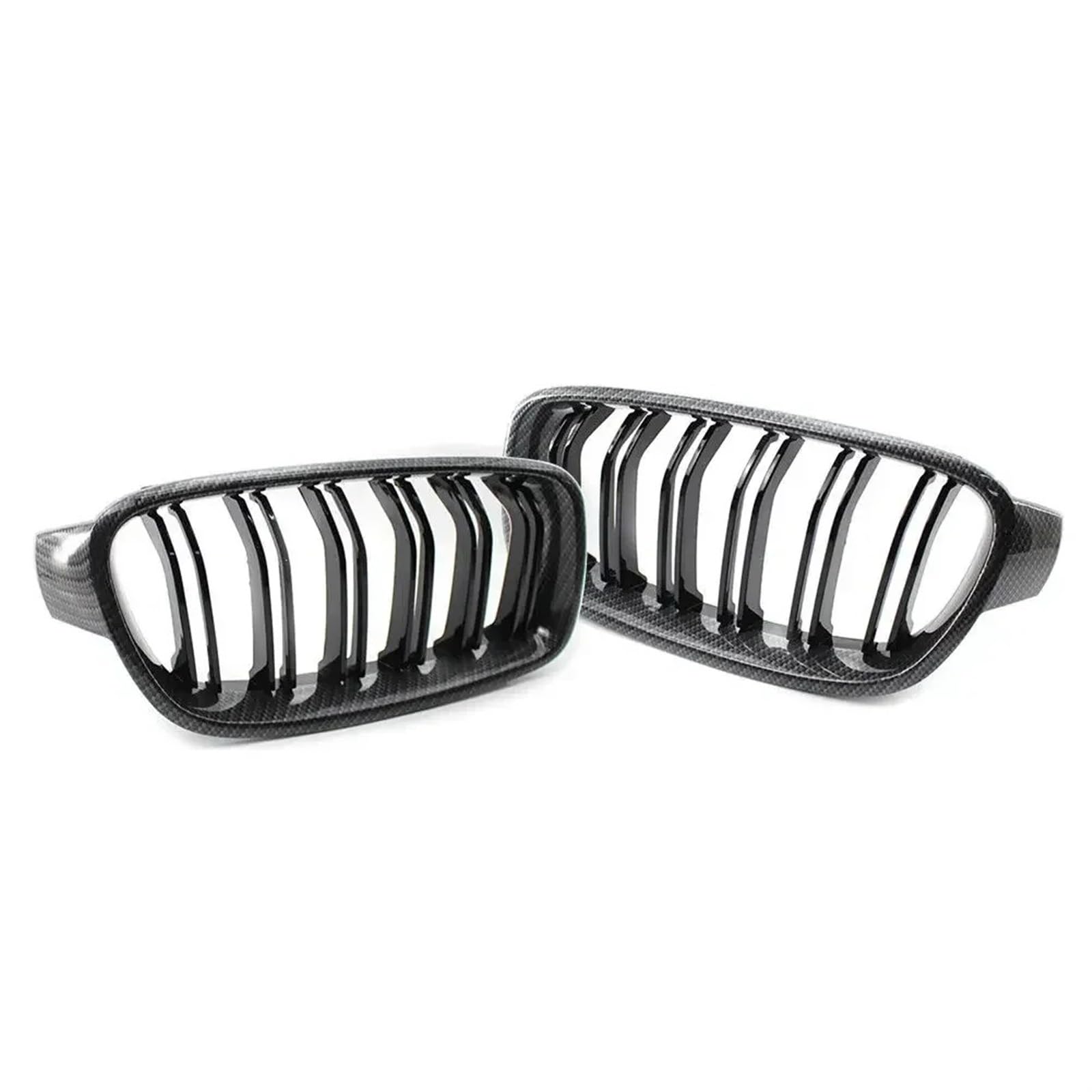 Frontgrill M3 Frontstoßstange Nierengrill Kohlefaser Diamant Chrom Grille Abdeckung Für 3er F30 F31 F35 320i 325i 2012 2013 2014 2015 2016 2017 2018 2019 Kühlergrill(Carbon Look) von ESPYN