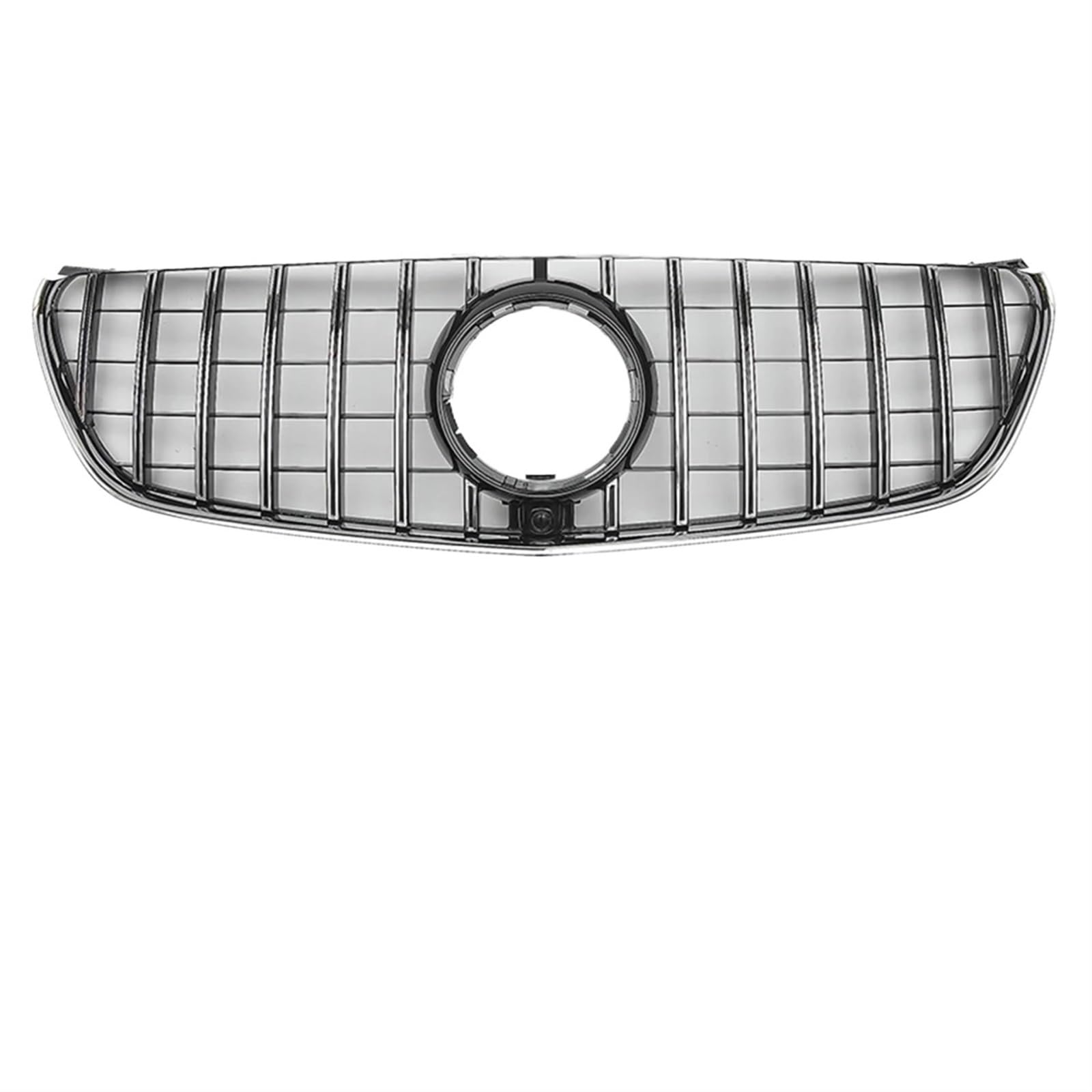 Frontgrill Obere Gitter Im Chrom-Schwarz-Diamanten-Stil Für Benz V W447 V250 V260 2016 2017 2018 2019 2020. Glänzendes Schwarz Für GTR-Stil Stoßstangengrill Kühlergrill(A-Chrome Silver) von ESPYN