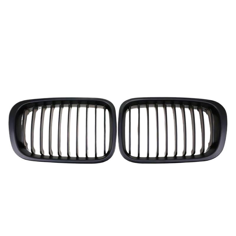 Frontgrill Obere Renngitter Im Single-Line-Stil Für E46 4-Türer 320i 323i 325i 328i 330i 1998 1999 2000 2001. Doppellinien-Frontstoßstangengrill Kühlergrill(Double-Glossy Black) von ESPYN