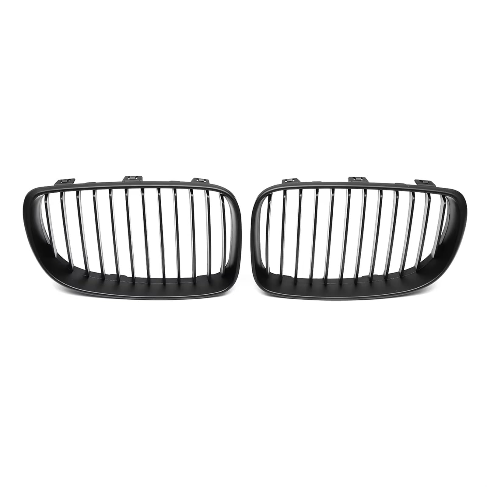 Frontgrill Paar ABS-Seiten-Frontnierengitter In Glänzendem Schwarz Für 1er E81 E82 E87 E88 2D 4D 2007 2008 2009 2010 2011 2012 2013 Kühlergrill(Matty Black 1 Slat) von ESPYN