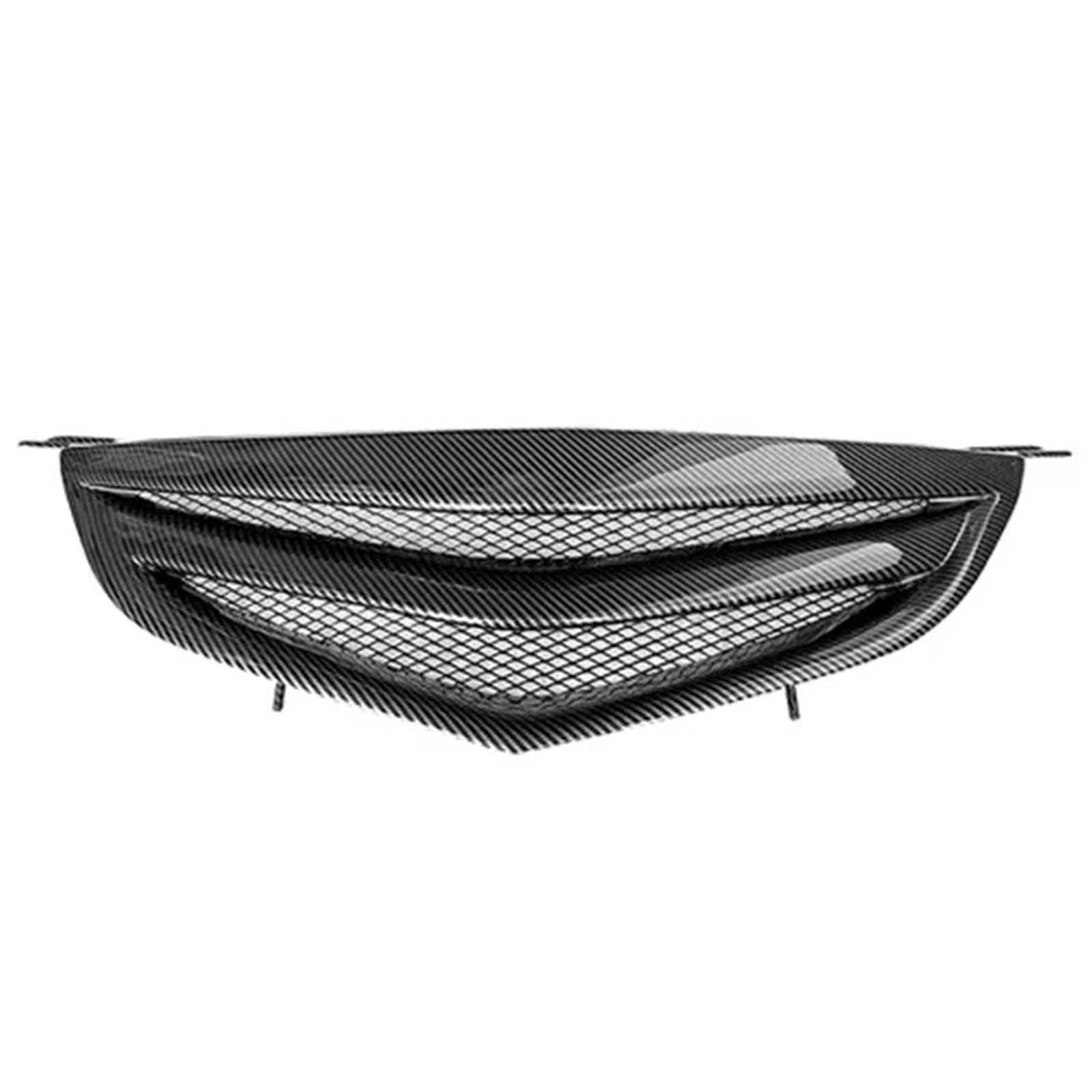 Frontgrill Racing Grill Stoßstange Mesh Front Grill Abdeckung Automobil Umrüstung Zubehör Für Mazda 3 Limousine 2006 2007 2008 2009 2010 2011 2012 Kühlergrill(Carbon Surface B) von ESPYN