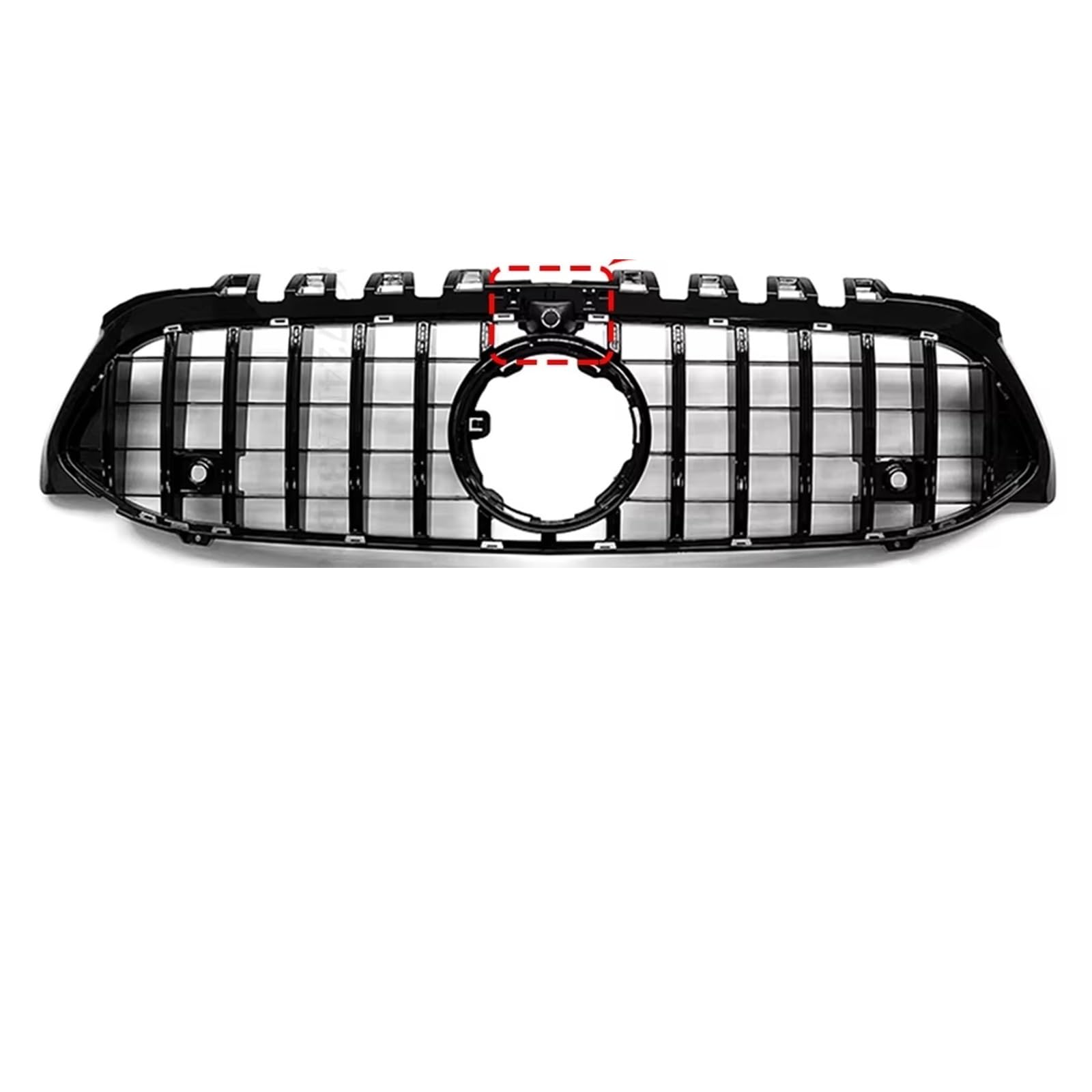 Frontgrill Sport Frontstoßstangengrill Einlassgrill Kühlergitter Tuning Für Benz A-Klasse Oder A35 W177 GT Diamond Style 2019 2020 2021 2022 Kühlergrill(GT Black-Hole) von ESPYN