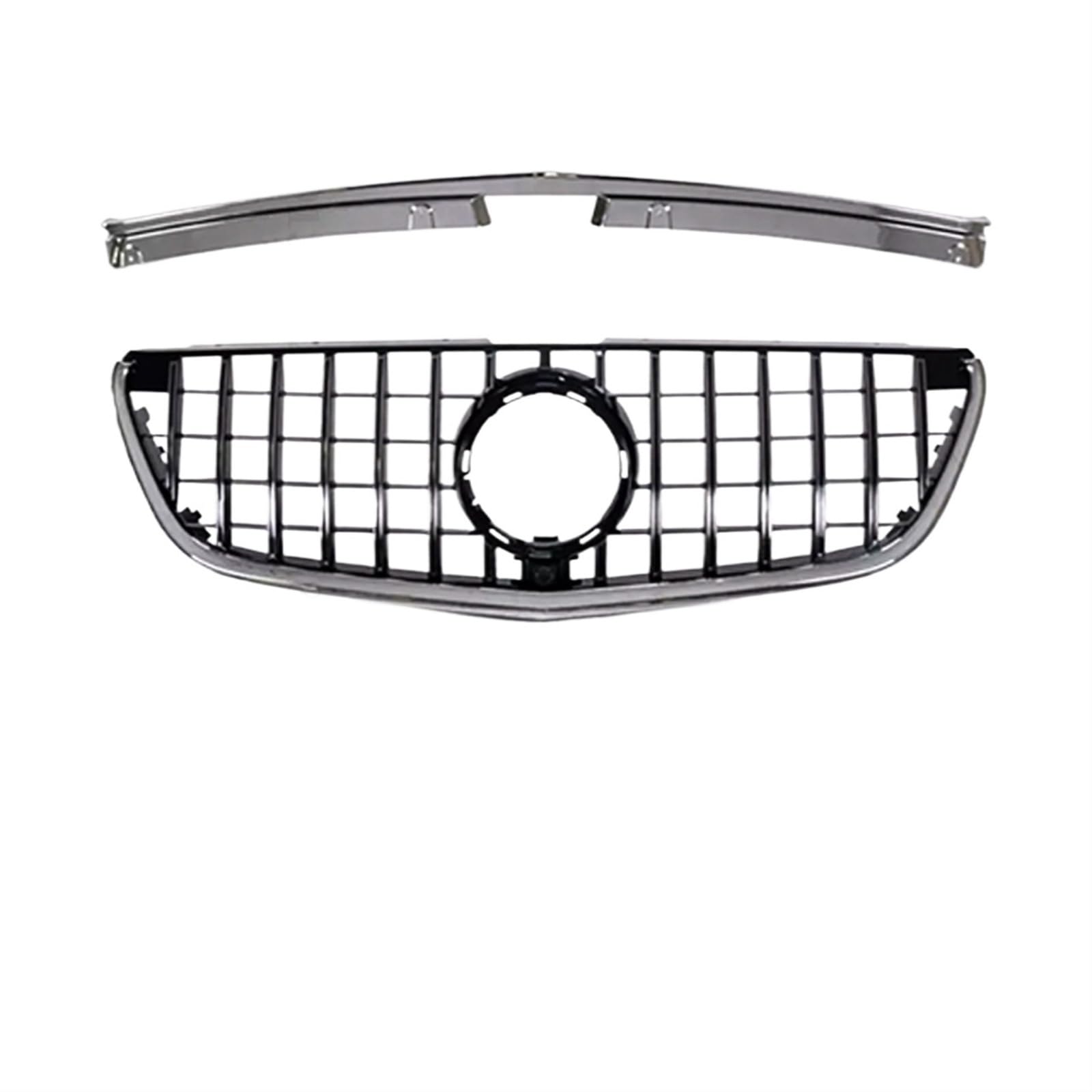 Frontgrill Upgrade Fronteinlass Stoßstangengrill Racing Grill GT Diamond Facelift Für Benz W447 V Vito 2015 2016 2017 2018 2019 Tuning Kühlergrill(A GT Silvery) von ESPYN