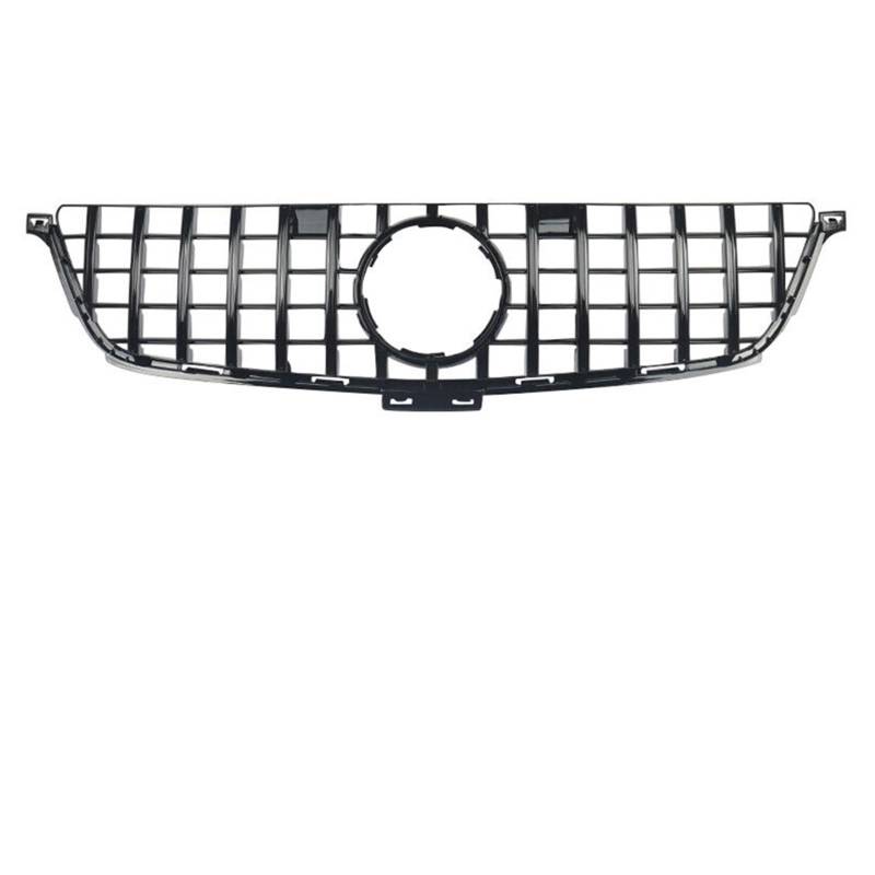 Frontgrill Vordere Renngitter Im Chrom-Silber-Diamanten-Stil. Vordere Renngitter Für Benz ML-Klasse W166 2012 2013 2014 2015 ML350 ML550 Kühlergrill(GT-Chrome Black) von ESPYN