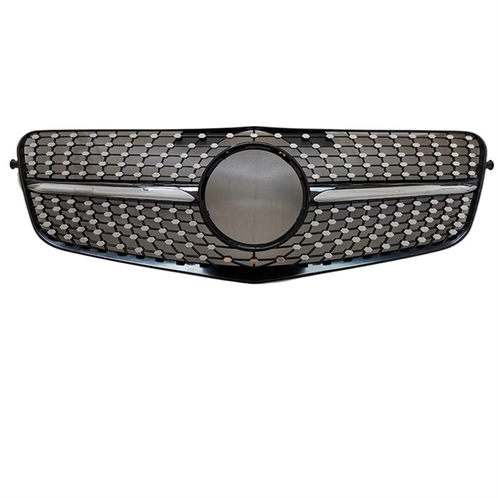 Frontgrill Vorderer Einlassgitter-Kühlergrill-Körpersatz GT-Diamant-Styling Für Benz E-Klasse W212 2009 2010 2011 2012 2013 2014 2015 Grill-Tuning-Zubehör Kühlergrill(09-12 Diamond Black) von ESPYN