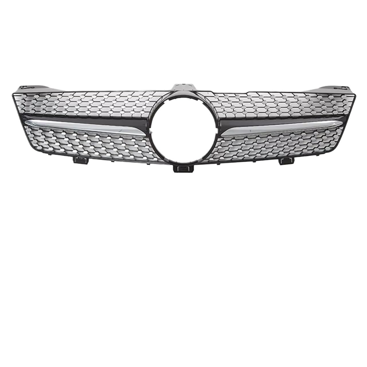 Frontgrill Vorne Glänzend Schwarz Für GTR-Stil Renngrill Für Benz Für CLS W219 CLS350 CLS500 2005 2006 2007 2008. Stoßstangengrills Im Diamonds-Stil Kühlergrill(Diamond-Chrome Black) von ESPYN