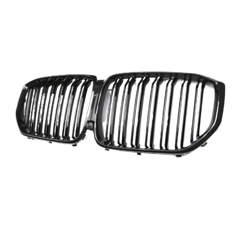 Frontgrill X5 Auto Front Niere Grill Für X5 G05 2019-2023 + Single Line Grille Racing Grills Glanz/Matt Schwarz Grille Auto Zubehör Kühlergrill(19-22 Carbon -II) von ESPYN