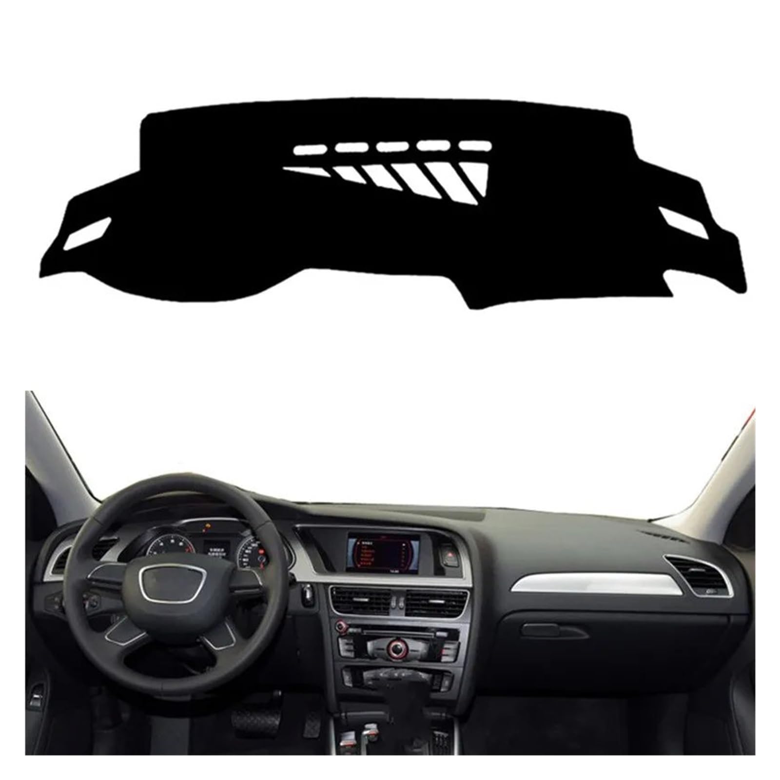 Auto Dashboard Matte Cover Für A4 Für A4L Für B8 2009 2010-2016 Dashmat Armaturenbrettabdeckung Schutzmatte Pad Auto Armaturenbrett Sonnenschutz Teppich Teppich Innenraum(Rot,Lhd) von ESSUE