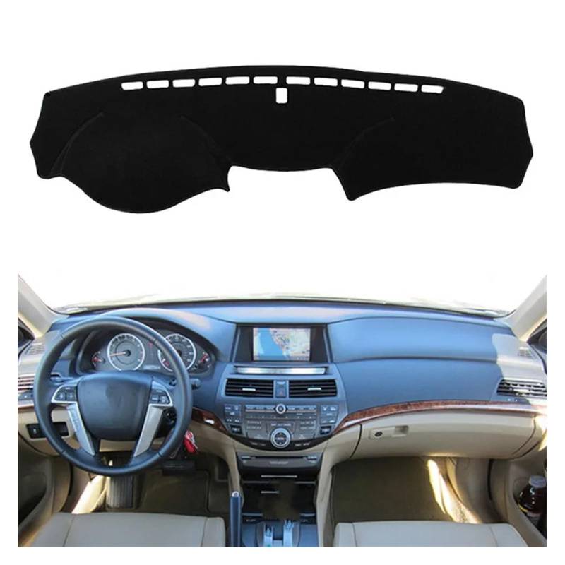 Auto Dashboard Matte Cover Für Accord Für Inspire 2008 2009 2010-2012 Armaturenbrettabdeckung Schutzpolster Matte Dashmat Sonnenblende Teppich(Rot,Lhd) von ESSUE